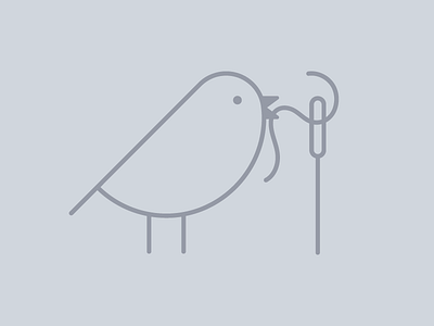 early bird embroidery bird design embroidery illustration vector wip worm