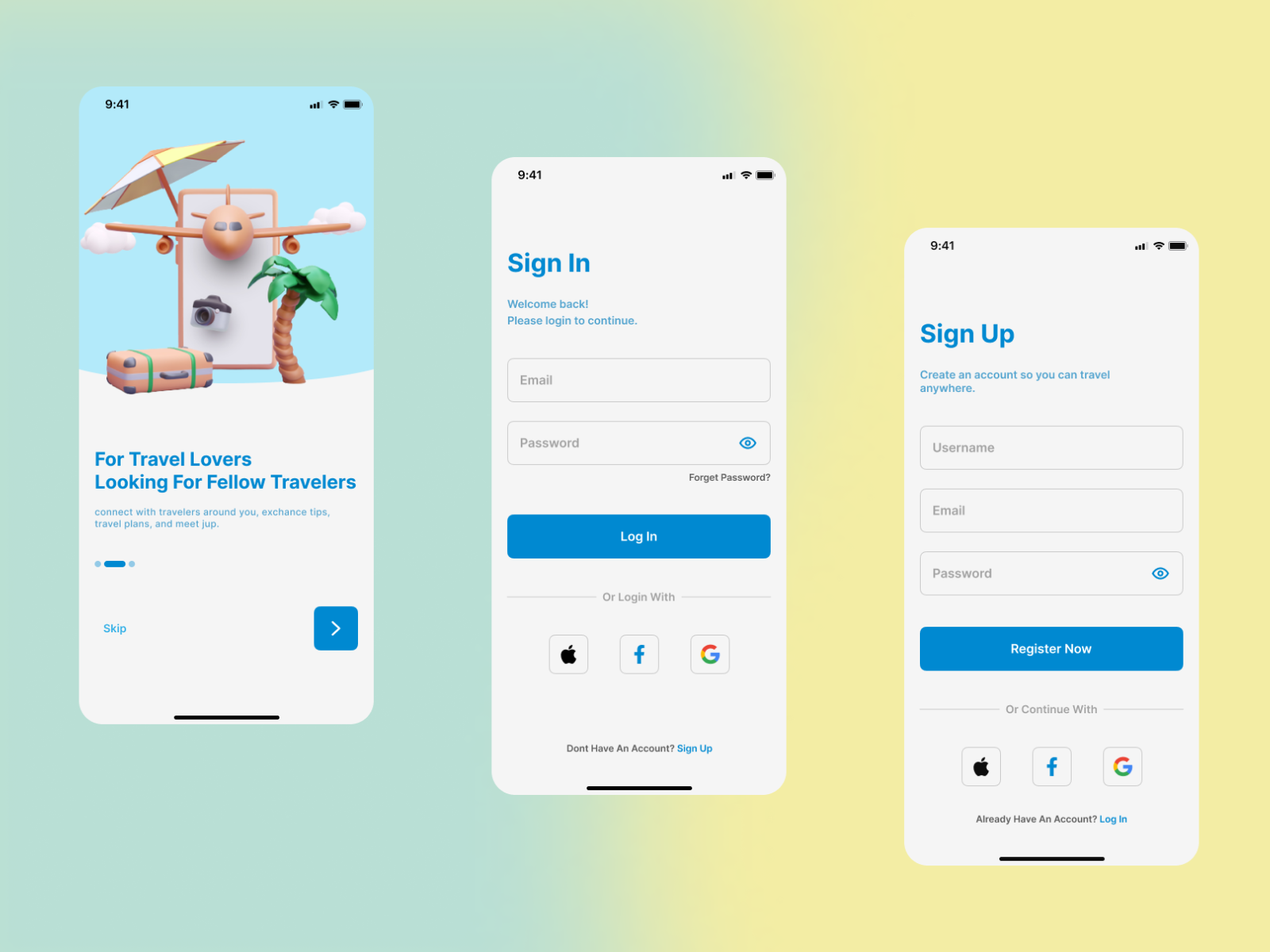 Mobile App Travelers App by Hanif Mustofa on Dribbble