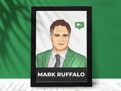 Vector Potrait Mark Ruffalo