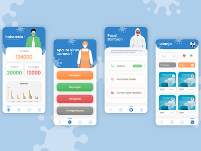 UI UX covid-19 app mobile