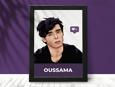 Oussama Vector Potrait affinity designer art design graphic design illustration illustrator photoshop vector vector portrait