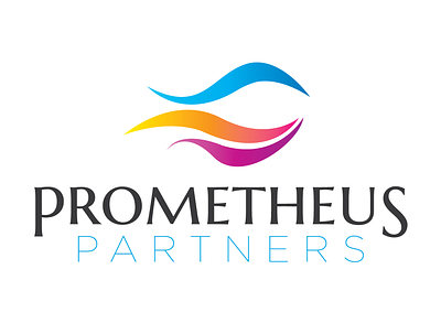 Prometheus Partners branding branding and identity color schemes design logo logo design startup typography
