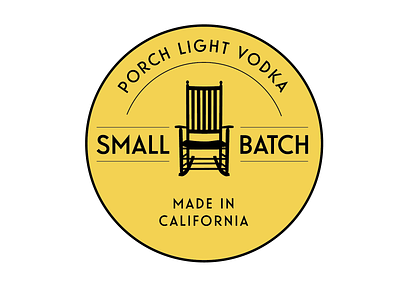 Porch Light Vodka Badging badge design badges branding branding and identity design illustration label packaging liquor logo logo design spirits typography