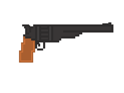 pixel revolver pixel art