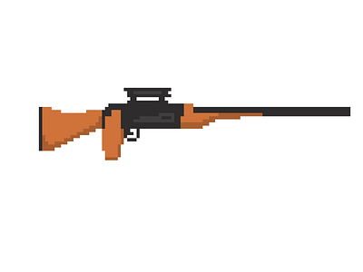 pixel western sniper pixel art