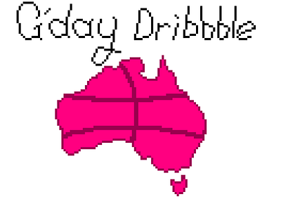 G'day Dribbble pixel art
