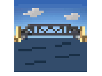 the harbour bridge pixel art