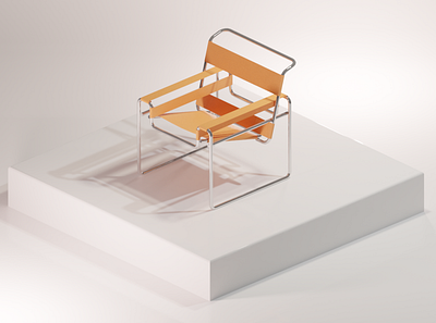 Wassily Chair 3d blender design game design graphic design illustration