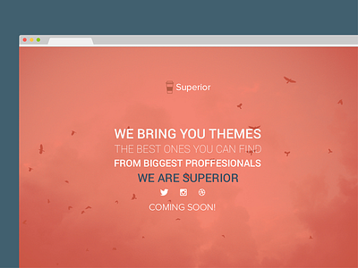 Coming Soon agency coming soon landing one page psd squeeze superior web web design