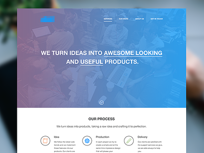 Creative Web Agency agency color creative design agency flat gradient homepage web web interface website