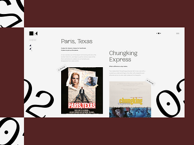 Theatre showing now app bauhaus big type black classic contrast culture flat homepage landing page minimal movie navigation theatre typography ui website white