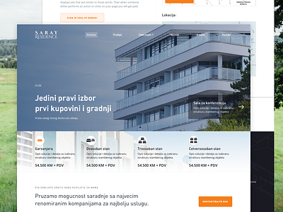 Saray Residence Housing Website architecture booking design system homepage housing minimal real estate web app