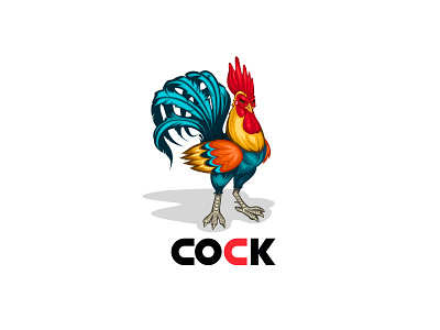 Cock I Mascot logo Design