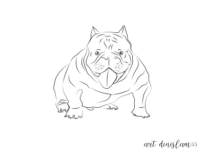 NEW ART/ Dog art bull charecter dinislam55 dog graphic design illustration illustration art logodesign professional vector vectorart