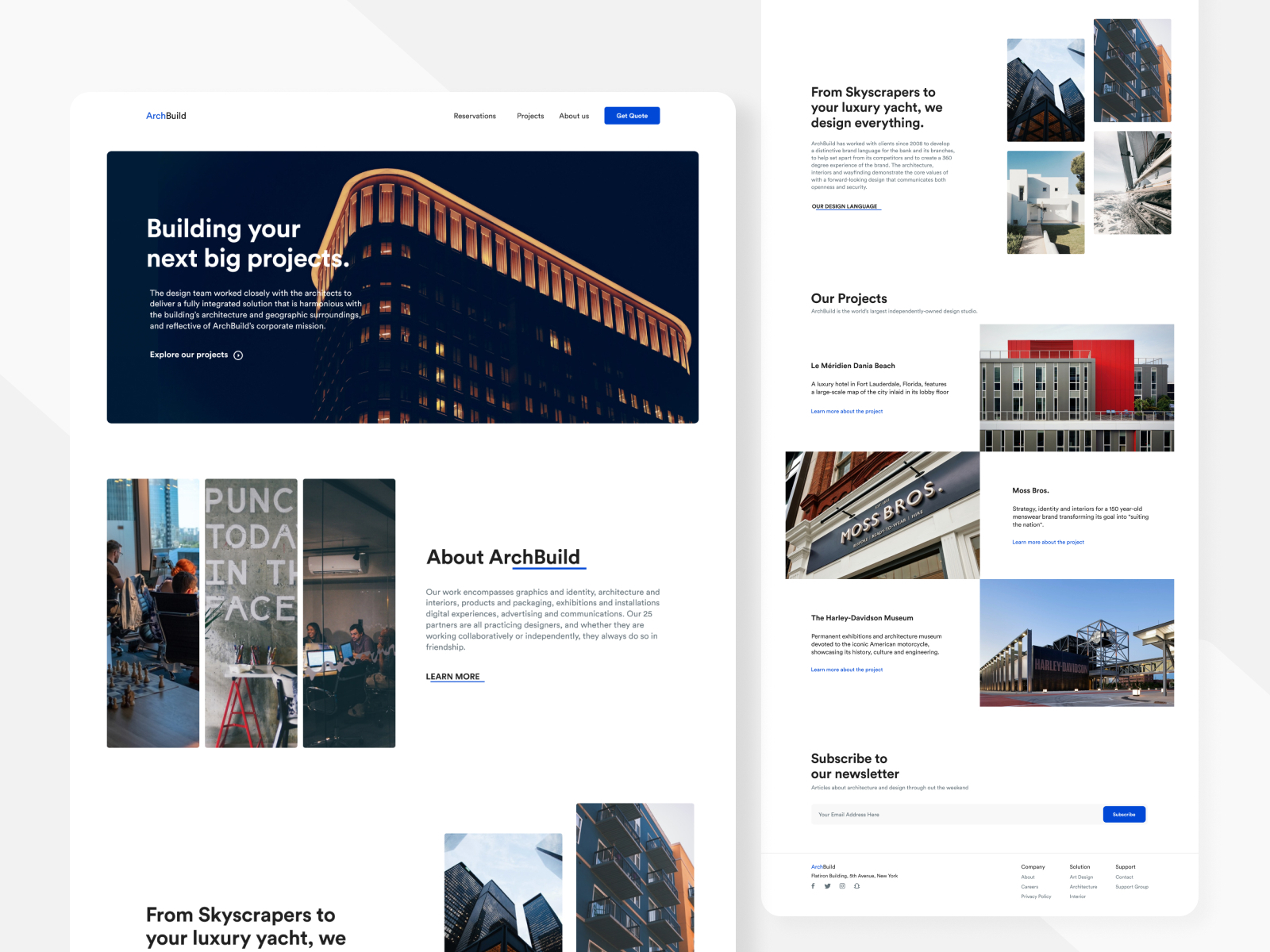 ArchBuild - architectural agency by Towsiful Tanim on Dribbble