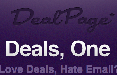 DealPage Logo purple type