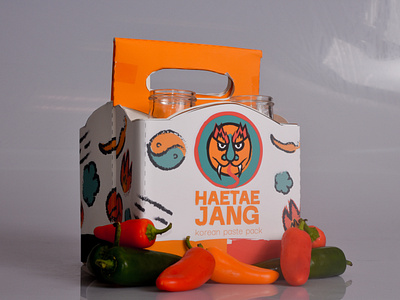 HAETAE JANG: korean paste branding graphic design package design package mockup product photography student work