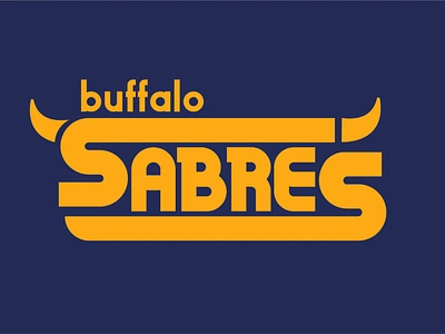 BUFFALO SABRES graphic design hockey logo logo minimal typogaphy