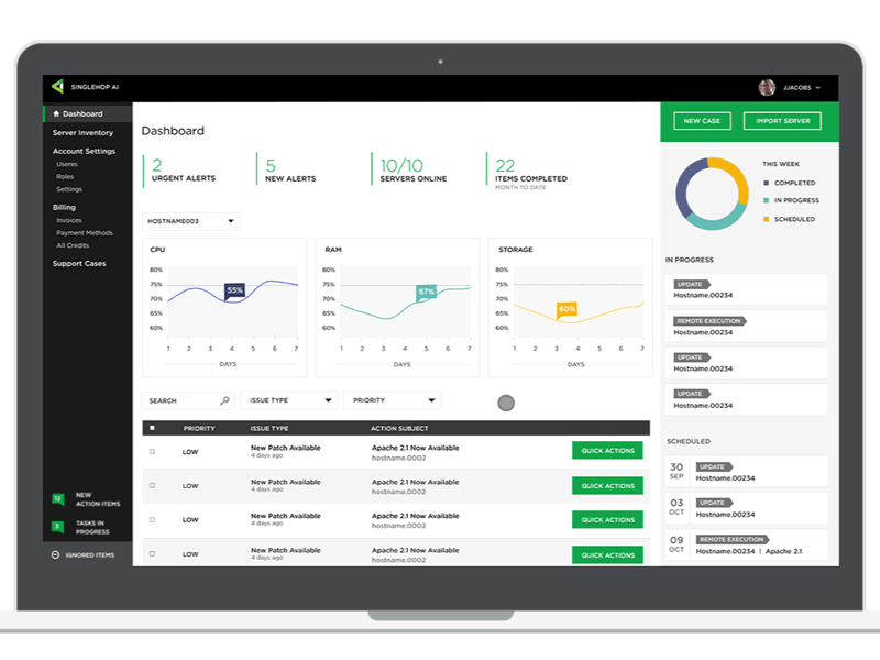 AI Dashboard after effects application dashboard interaction product design ui ux