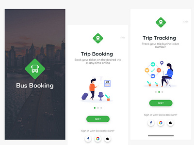 bus booking app design