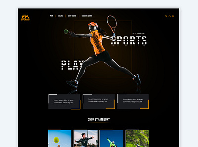 Sports Website branding design graphic design typography ui ux website