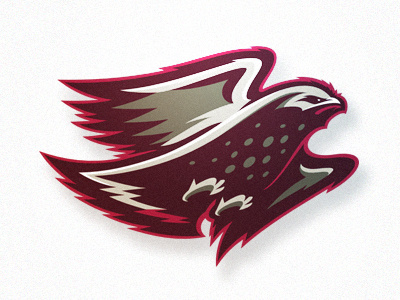 Hawk claws hawk logo red sports