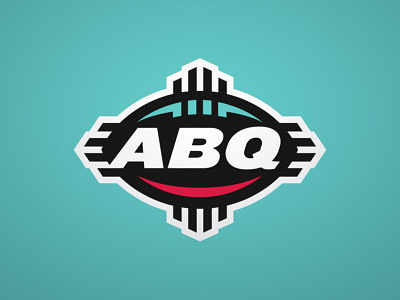 ABQ abq albuquerque badge design football illustration logo sports sports branding theuflproject
