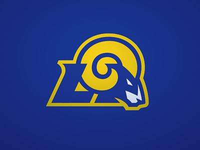 Los Angeles Rams design football logo losangeles rams sports sports branding superdesignbowl