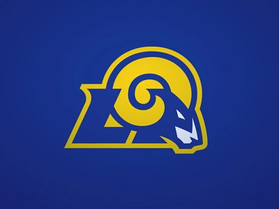 Los Angeles Rams design football logo losangeles rams sports sports branding superdesignbowl