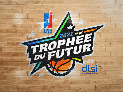 Trophée du Futur basketball championship logo sports sports branding star