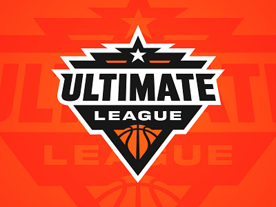 Ultimate League badge basketball branding design league logo sports sports branding