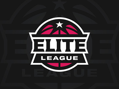 Elite League badge basketball branding design league logo sports sports branding