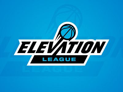 Elevation League badge basketball branding design elevate jump league logo sports sports branding