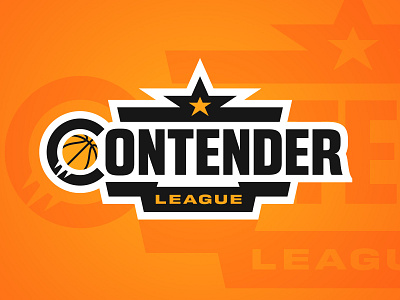 Contender League badge basketball branding league logo sports sports branding