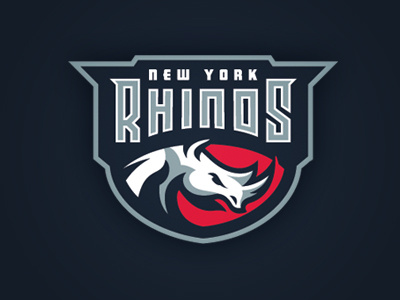 Rhinos logo rhino shield sports