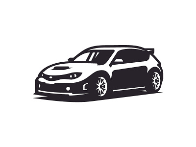 Scoob car icon logo sketch sti subaru