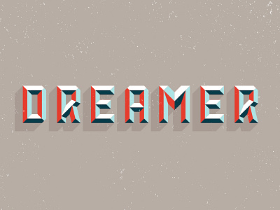 Dreamer bevel bold color dream font lettering sans type typeface typography