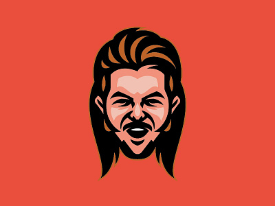 Joe Dirt face icon illustration joedirt logo