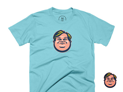 Fat Guy Little Shirt cotton bureau face farley icon illustration logo shirt