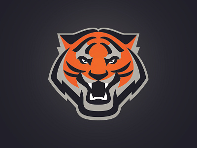 Tiger animal cat icon illustration logo mascot sports tiger