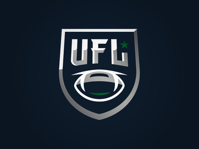 UFL 2.0 badge fantasy football league logo sports