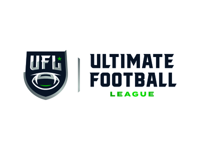UFL 2.0 Wordmark badge custom football logo sports