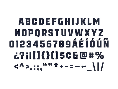 UFL 2.0 Typeface "Redzone" design font sports type typeface typography