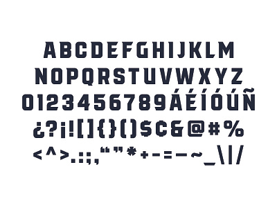 UFL 2.0 Typeface "Redzone"