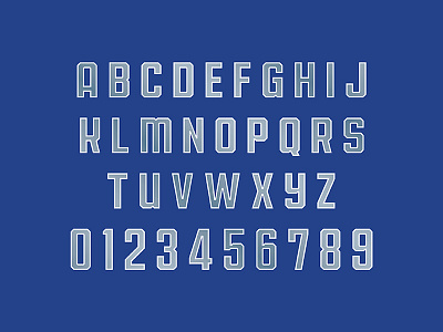 Motor City Mustangs Typeface