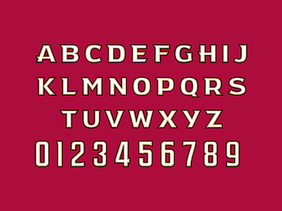 Los Angeles Aztecs Typeface aztecs design font football los angeles sports sports branding theuflproject type design typeface typography