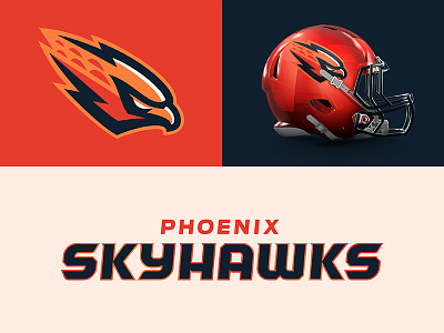 Phoenix Skyhawks arizona design football hawk phoenix skyhawk sports sports branding theuflproject typography