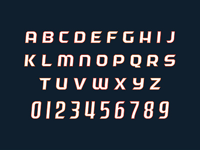 Phoenix Skyhawks Typeface