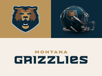 Montana Grizzlies design football grizzly montana sports sports branding theuflproject typography