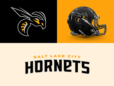 Salt Lake City Hornets design football hornets saltlakecity sports sports branding theuflproject typography